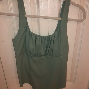 A&F ruched bodysuit